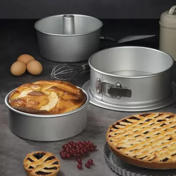 GUARDINI Professional Round Cake Tin, Ø20 x 7.5 cm, Anodised Aluminium