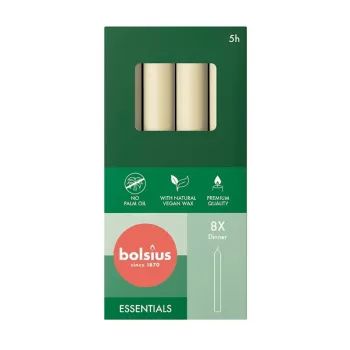 Lumânări de masă BOLSIUS 8 buc. în cutie 170/20mm perlă
