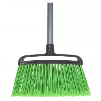 Perie de exterior SAUBER cu coadă, 1580 mm, peri din PP rigizi, coadă din aluminiu, negru/portocaliu