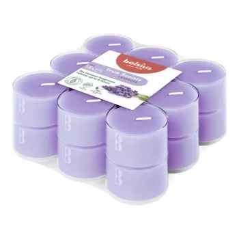 Lumânări mici parfumate BOLSIUS True Scents lavandă – set de 18 lumânări parfumate