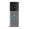 Sonerie video cu baterie Ring Battery Video Doorbell 2 - 2K, audio bidirecțional, gri pestriț