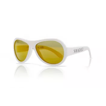 Ochelari de soare pentru copii SHADEZ Classic White Junior, 3-7 ani