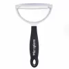 Curățător de legume Microplane Peeler XL cu lamă din oțel inoxidabil chirurgical, mâner ergonomic Soft-Touch, dispozitiv integrat pentru ochii de cartofi, negru
