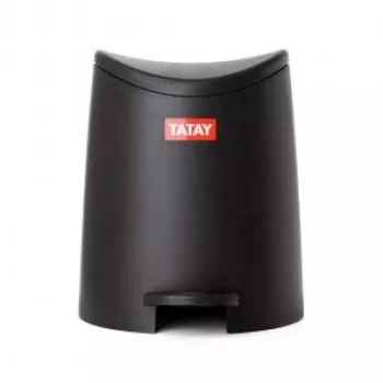TATAY Bathroom Pedal Bucket 3L Standard Black