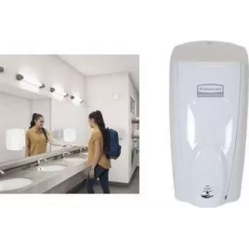 Dozator de săpun automat cu senzor Rubbermaid AutoFoam, alb, 1100 ml, plastic, automat, 1 bucată (1851397)