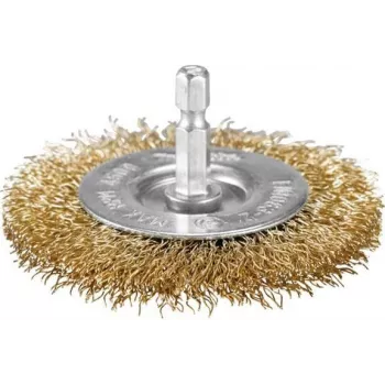 Perie circulară Makita D-73689 75 mm sârmă de alamă ondulată cu coadă hexagonală 1/4 inch