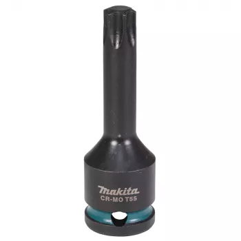 Cheie tubulară Torx Makita Impact Black 1/2 inch T55, lungime 78 mm, E-19847