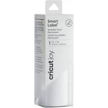 Vinil permanent inteligent Cricut Joy Smart Vinyl Permanent White 5,5 inch x 4 picioare (2007359)