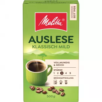 Cafea măcinată Melitta Auslese Klassisch-Mild, 500 g