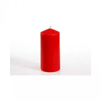 PAPSTAR Pillar Candle 13 cm Red