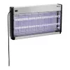 Lampă electrică anti-insecte Bartscher IV-65, tuburi UV-A 2x15 W, acoperire 150 m², grilă 2500 V, montaj pe perete/independent, aluminiu/plastic
