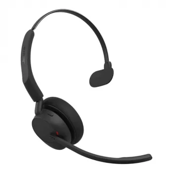 Jabra Evolve3 45 Mono Link 390a Wireless Bluetooth Headset with Hybrid ANC, USB-A Dongle, Microsoft Teams Certified, Black