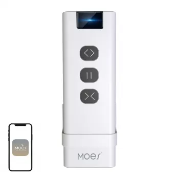 MOES YK2169 ZigBee 3.0 Wireless Scene Switch, 4-Gang, 12 Scenes, Battery-Powered, White