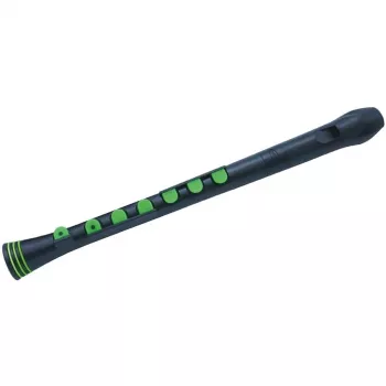 Blockflöte sopran NUVO Recorder+ NURG320BGR, doigtare germană, negru/verde