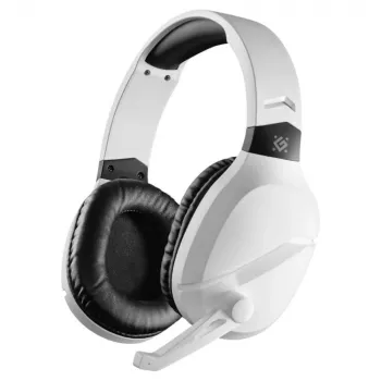Căști gaming wireless Defender PHANTOM PRO 7.1 albe Bluetooth + RF 2,4 GHz