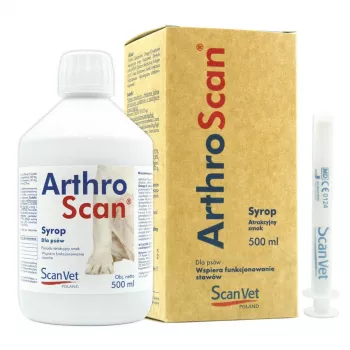 Sirop SCANVET ArthroScan - supliment pentru articulații pentru câini - 500ml