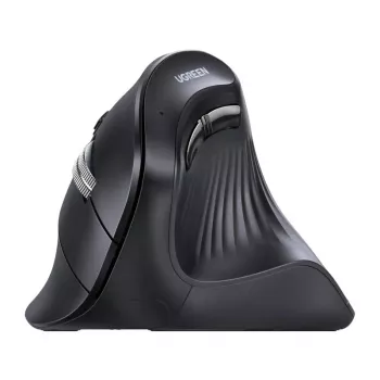 Mouse optic vertical wireless UGREEN MU008, 2.4G + Bluetooth 5.0, negru