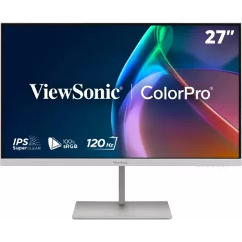 Monitor PC ViewSonic VP2766-2K-W 27 inch QHD IPS 120Hz cu docking USB-C, alb