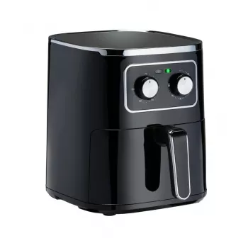 Friteuză cu aer cald ALPINA 4,5L 1450W neagră cu ecran tactil digital
