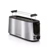 Prăjitor de pâine ALPINA ALP-SI-47351 cu 2 felii, 1000 W, oțel inoxidabil argintiu, 6 trepte de rumenire, decongelare, reîncălzire, ridicare înaltă, tavă detașabilă pentru firimituri