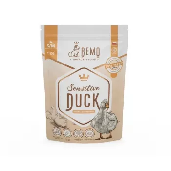 Hrană uscată mono pentru câini BEMO Sensitive rață Small/Medium - 1kg