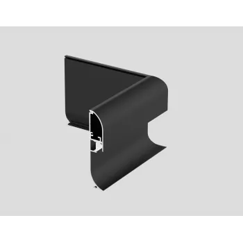 Conector de colț exterior 90° pentru profil U LED Synergy 21 ALU1580, negru, S21-LED-PR2500153