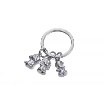 Breloc Troika KR17-18/MA din aluminiu turnat, argintiu, cu figurină