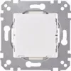 Merten System M Rocker Switch Cover, Polar White, Glossy, 1-Gang, Light Symbol 587093