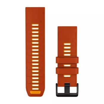 Curea de ceas din silicon Garmin QuickFit 26 mm, portocalie 010-14508-03
