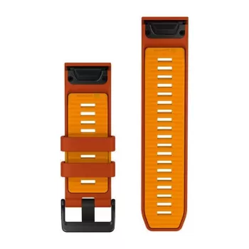 Curea de ceas din silicon Garmin QuickFit 26 mm, portocalie 010-14508-03