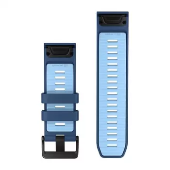 Curea de ceas Garmin QuickFit 26 mm din silicon - Tidal Blue/Ice Blue 010-14508-00