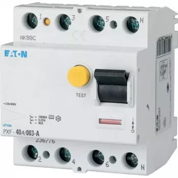 Întrerupător automat de protecție la curent rezidual EATON PXF-40/4/003-B, 40A, 4 poli, 30mA, tip B 300299