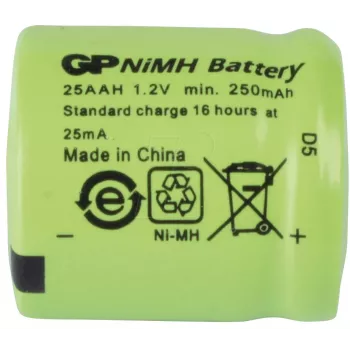 Acumulator reîncărcabil GP Batteries NH GP 25AAH NiMH 1/3AA 250 mAh, pachet de 1 (30125AAH-C1)