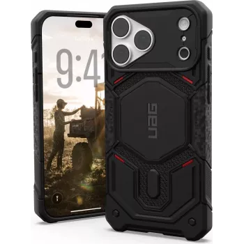 Husă UAG Urban Armor Gear Monarch Pro MagSafe pentru Apple iPhone 18 Pro Max/17 Pro Max - Kevlar neagră 114568113940