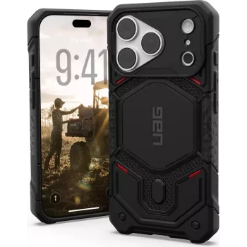 Husă UAG Urban Armor Gear Monarch Pro MagSafe pentru Apple iPhone 18 Pro/17 Pro - Kevlar neagră 114569113940