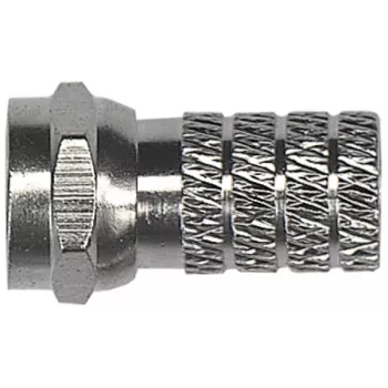 Conector F tată cu filet AXING CFS 3-00 pentru cablu coaxial de 4 mm CFS00300