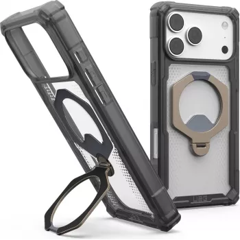 Husă cu suport MagSafe UAG Urban Armor Gear Plasma XTE 360 pentru Apple iPhone 18 Pro Max/17 Pro Max - gri cenușiu (gri)/titan/transparent 114572113136