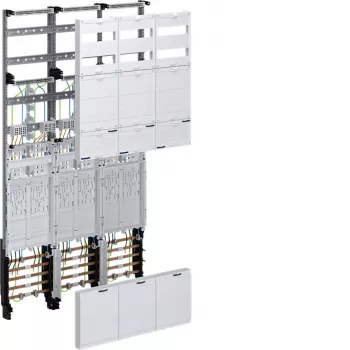 Panou complet de contorizare Hager univers Z ZL5EL26, 1350 mm, 6 locuri eHZ, 3 câmpuri, pre-cablat