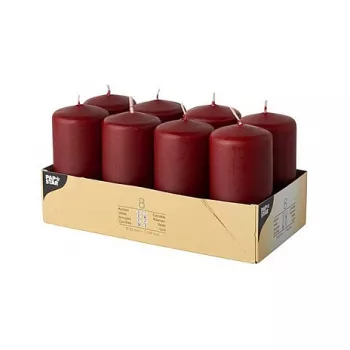 Lumânare cilindrică PAPSTAR 10 cm Bordeaux