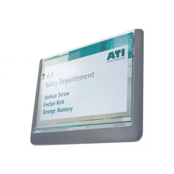 Plăcuță de ușă DURABLE Click Sign 149x105,5 mm montaj prin lipire/șuruburi grafit
