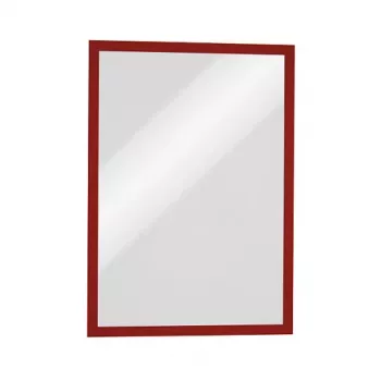 Ramă de prezentare magnetică DURABLE DURAFRAME MAGNETIC A3 roșu, pachet de 5