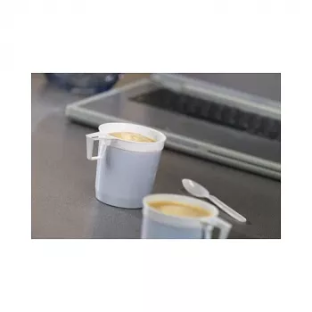 Pahare de hârtie de unică folosință pentru cafea STARPAK 250 ml albe 80 mm (pachet de 50)