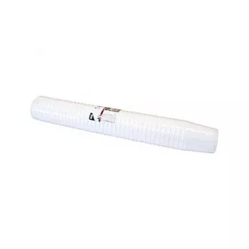 Pahare de hârtie de unică folosință pentru cafea STARPAK 250 ml albe 80 mm (pachet de 50)