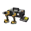 Set dublu DEWALT 18V XR DCD800 DCF850 cu 2 acumulatori Powerstack de 1,7Ah