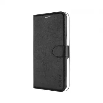 Husă tip carte FIXED Opus pentru Xiaomi Redmi 15 4G/5G - piele sintetică, neagră