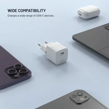 Încărcător Fixed Mini USB-C GaN 30W - negru