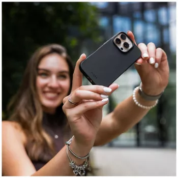 Husă spate Fixed ReStory pentru Apple iPhone 16e, TPU, neagră
