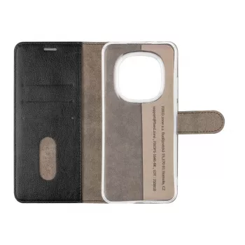 Husă tip carte Fixed Opus Book pentru Xiaomi Redmi Note 15 Pro 5G, piele, neagră