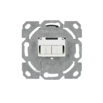 Priza de perete pentru fibră optică Busch-Jaeger LC Duplex, îngropată, 2CKA000230A0486
