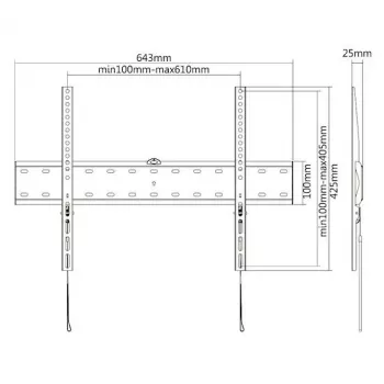 Suport TV fix de perete E+P WHS 106 pentru ecrane 23-55